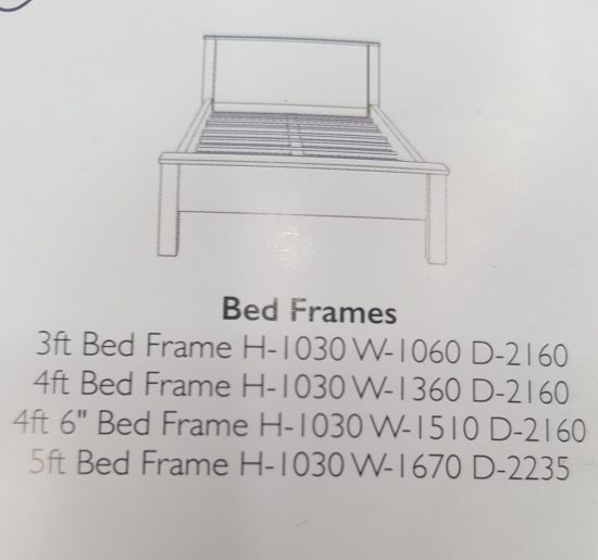 Ceder Liffey Beech Bed Frame