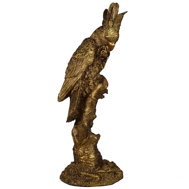 Gold Parrot Figurine