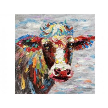 THE-GRANGE-COLLECTION-COW -CANVAS-70X70CM Product Code: OP35 Availability: In Stock