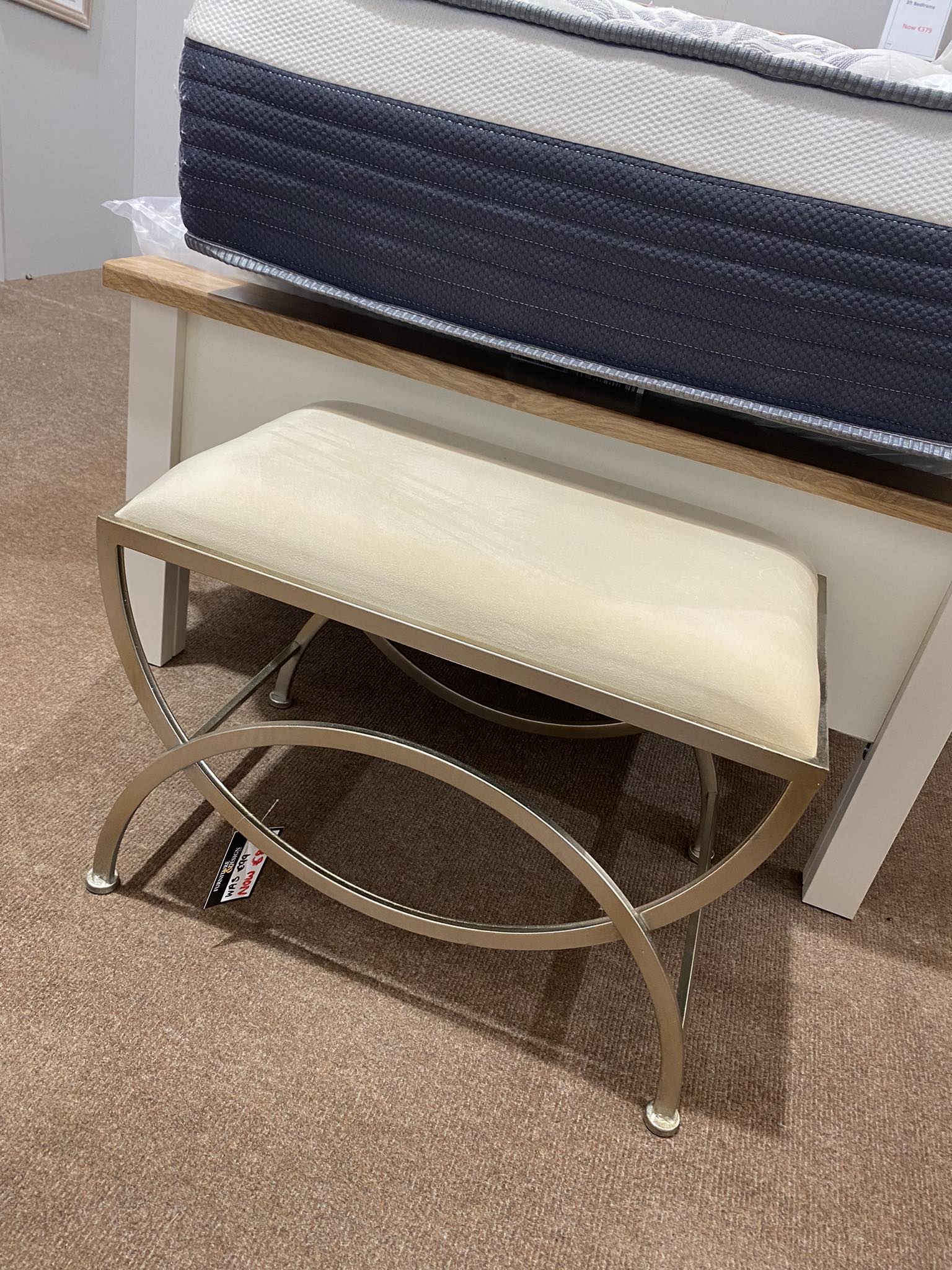 Rectangular Metal Stool - Range of colours - Image 2