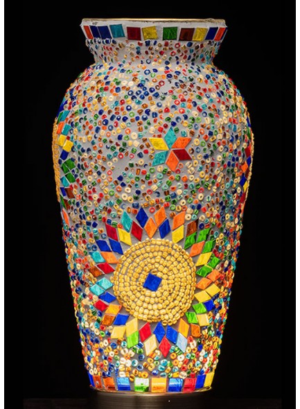 Mosaic Vase Lamp
