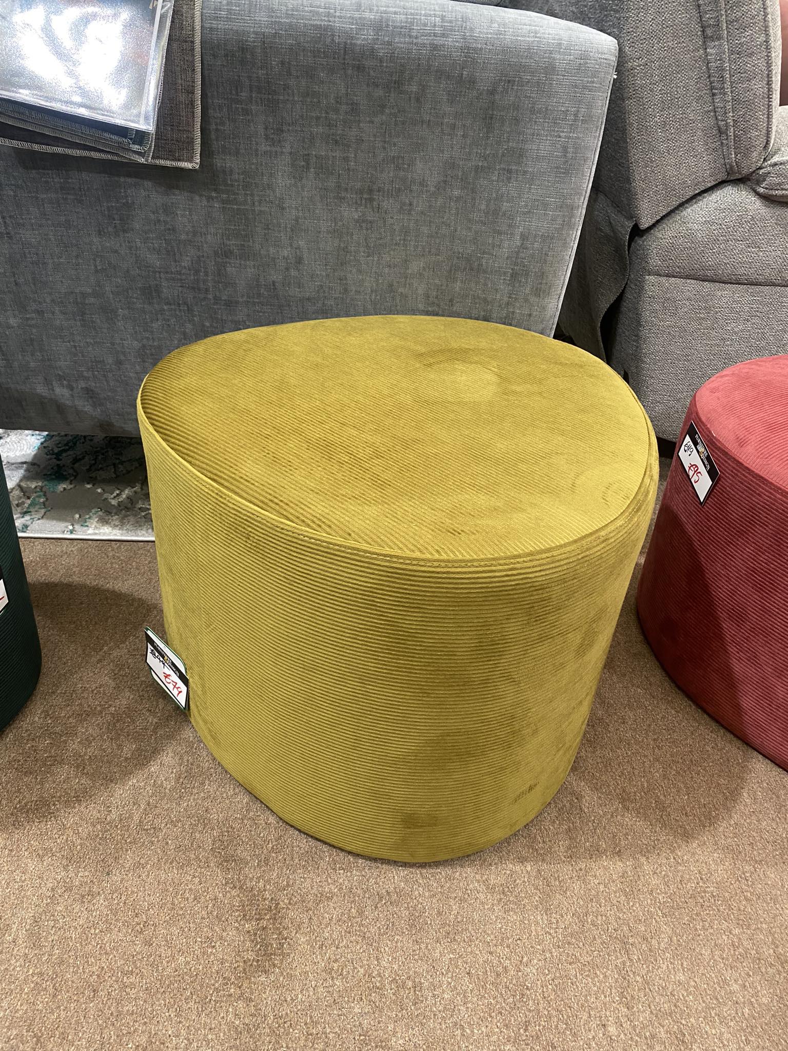 Medium Footstool - Olive
