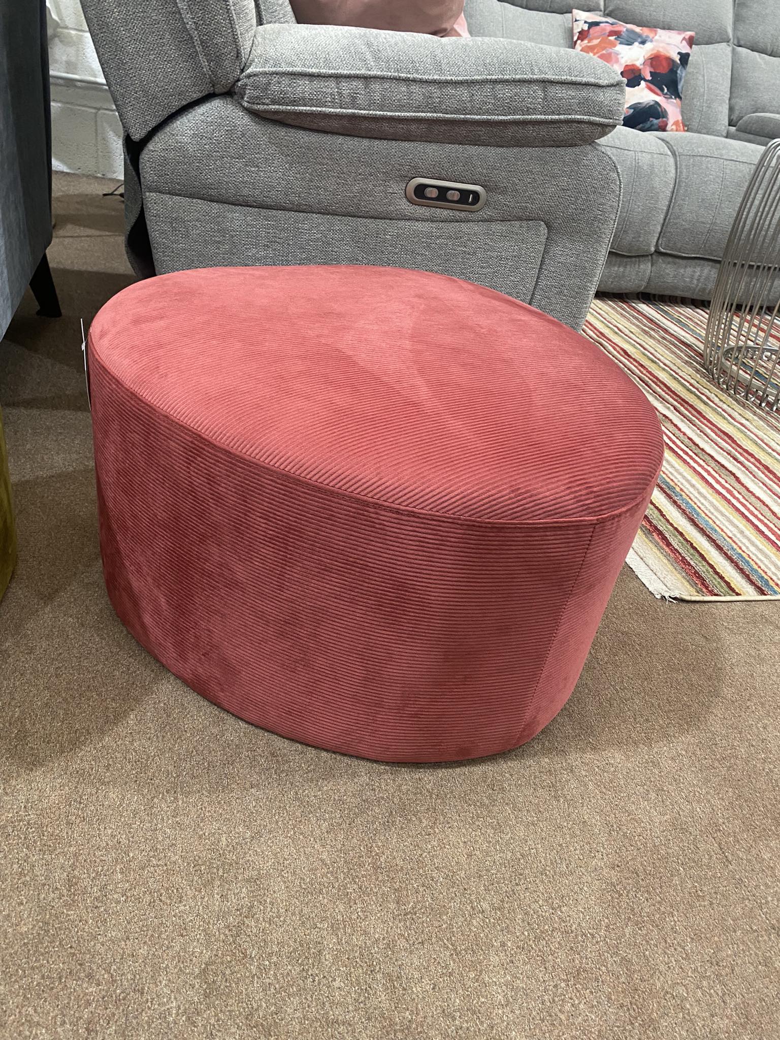 Large Footstool - Pink