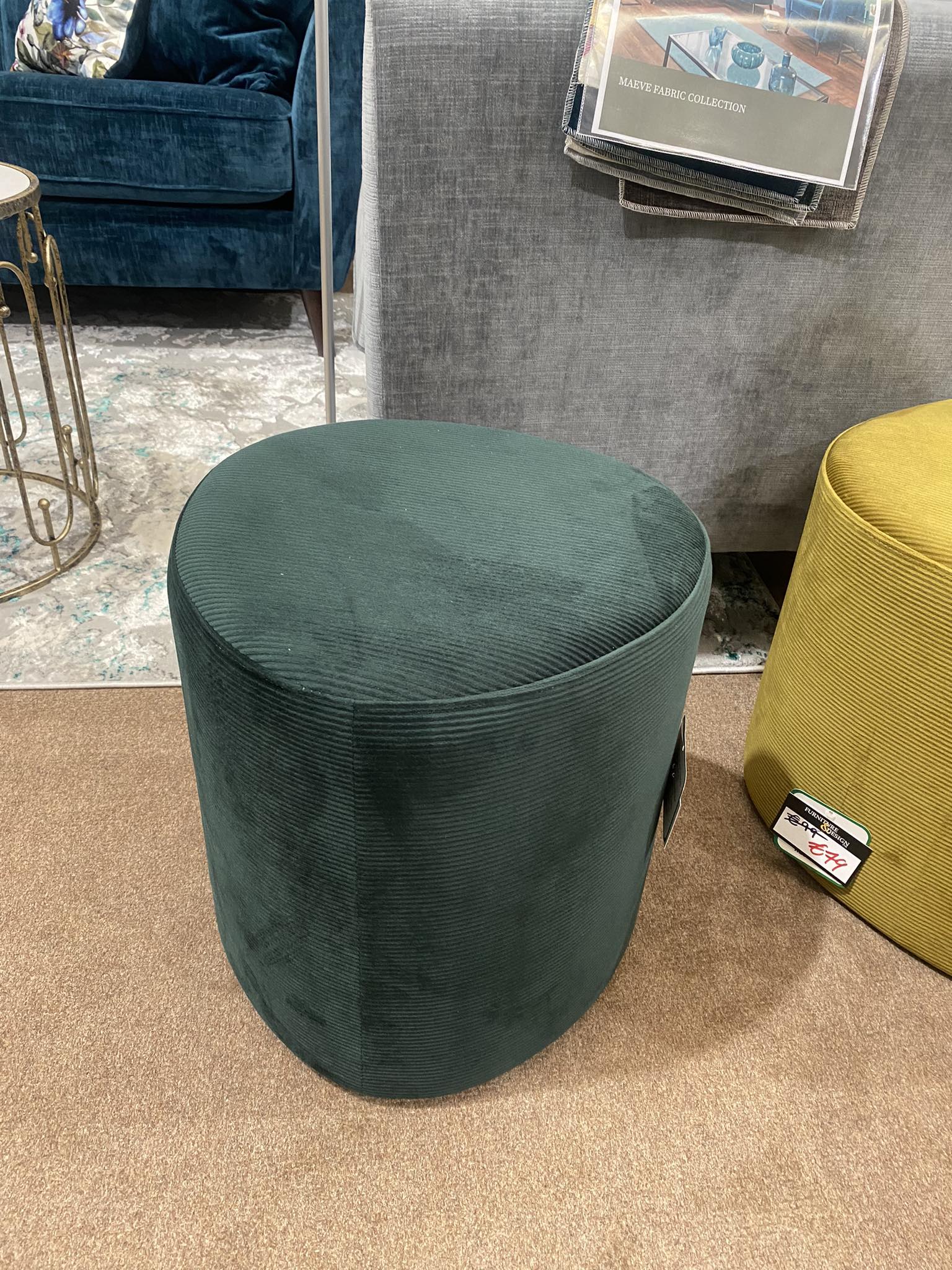 Small Footstool - Green