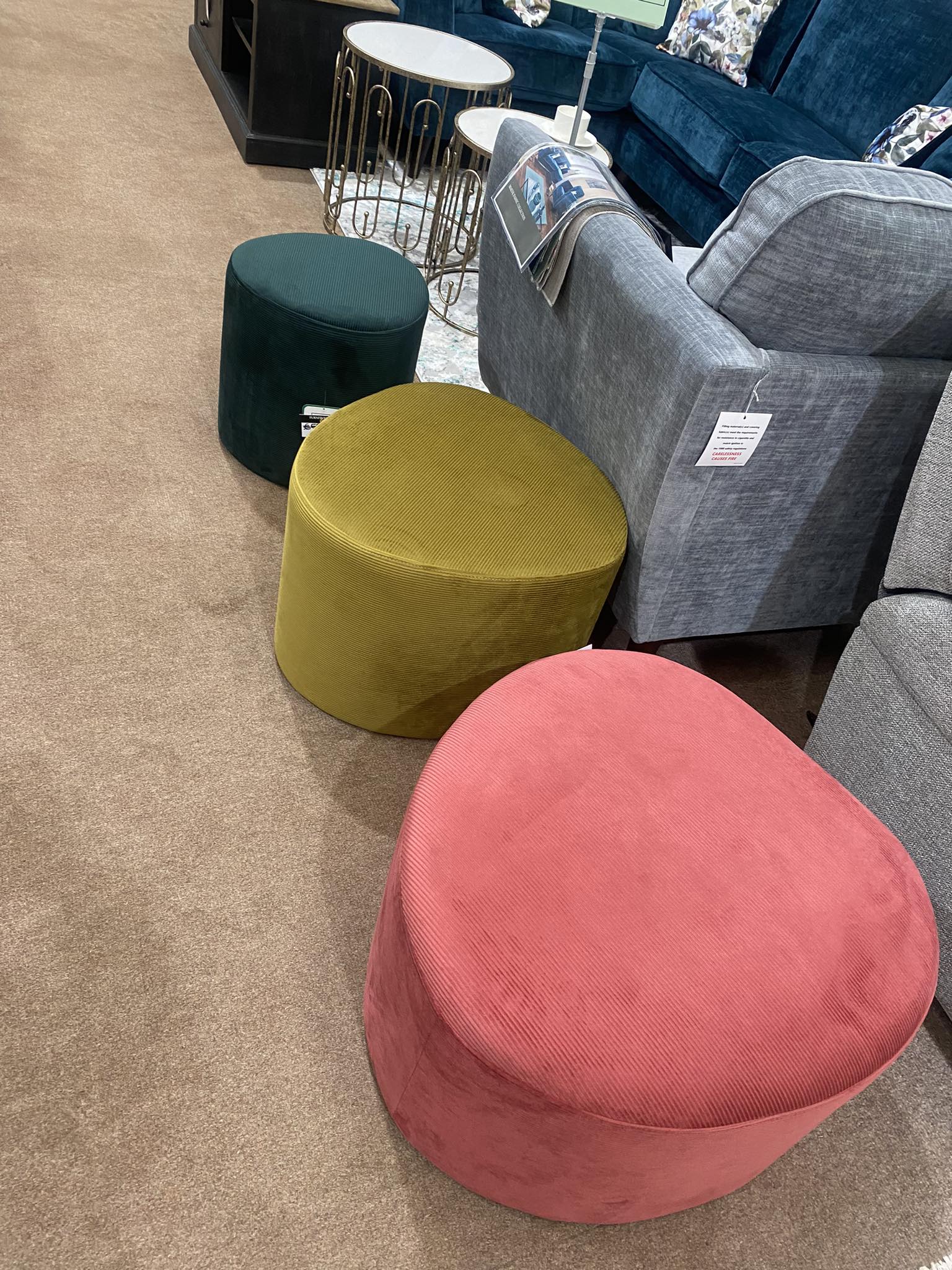 Large Footstool - Pink - Image 2