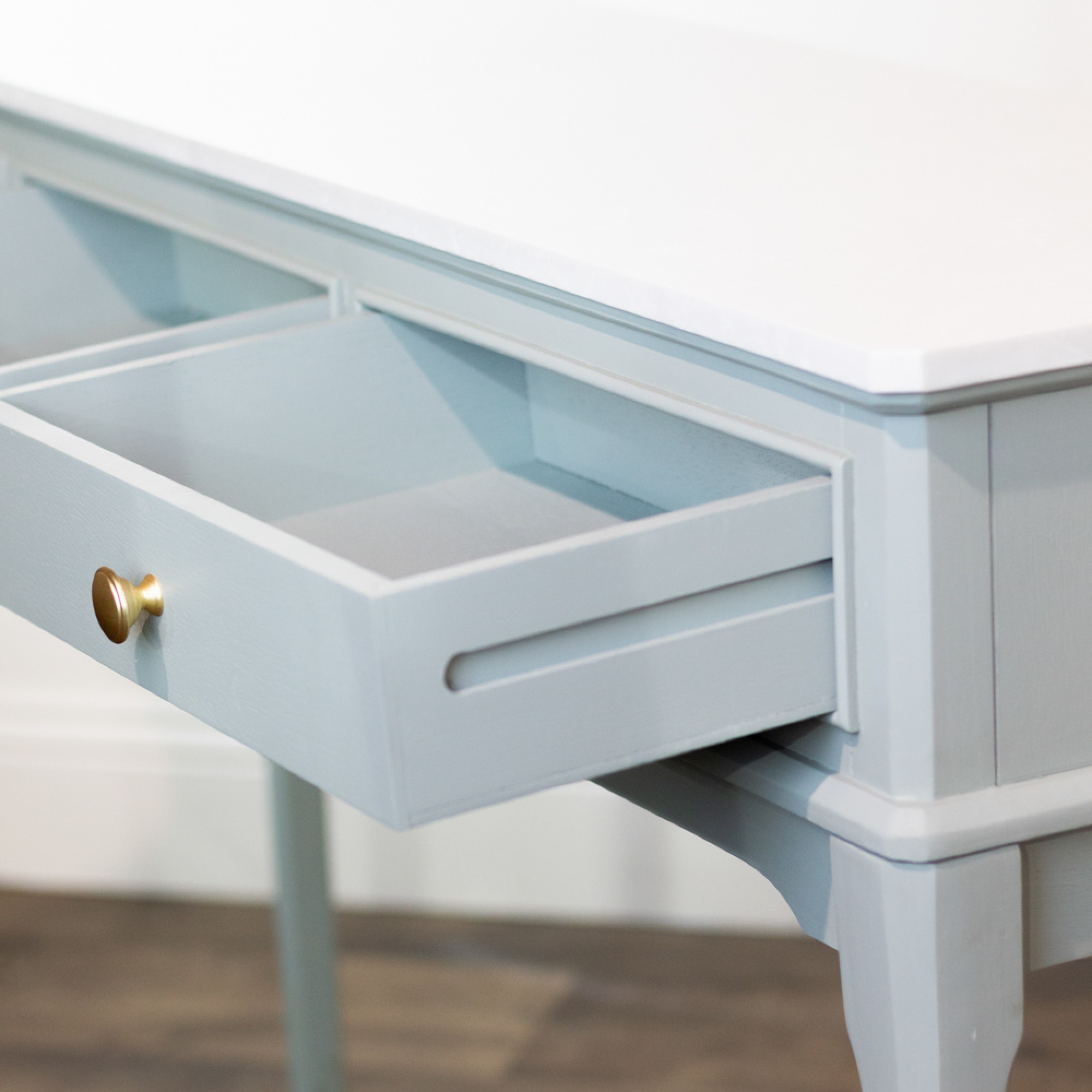 Monroe 3 drawer console with marble top sage - TL6600 - Image 3