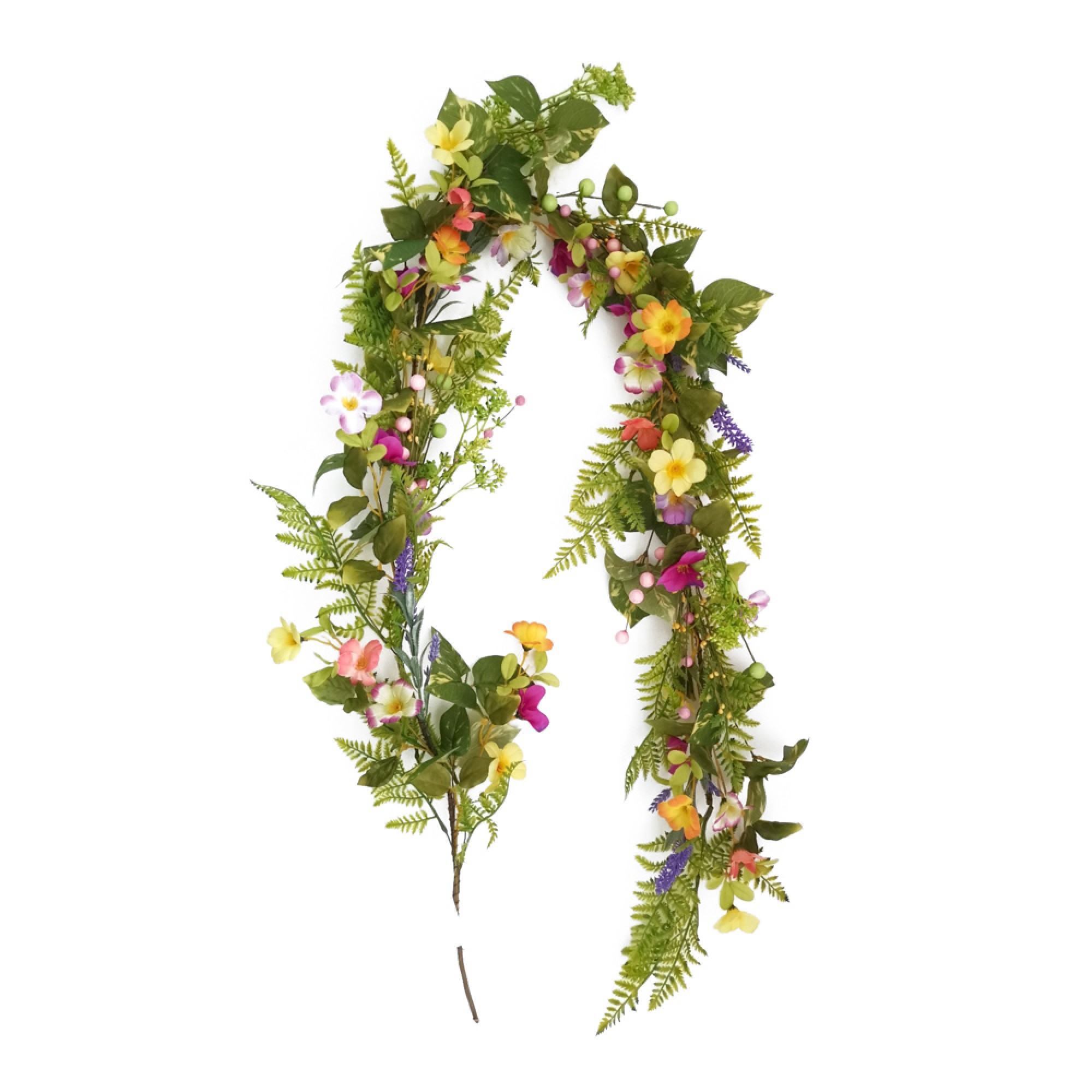 Easter floral garland with eggs 150cm