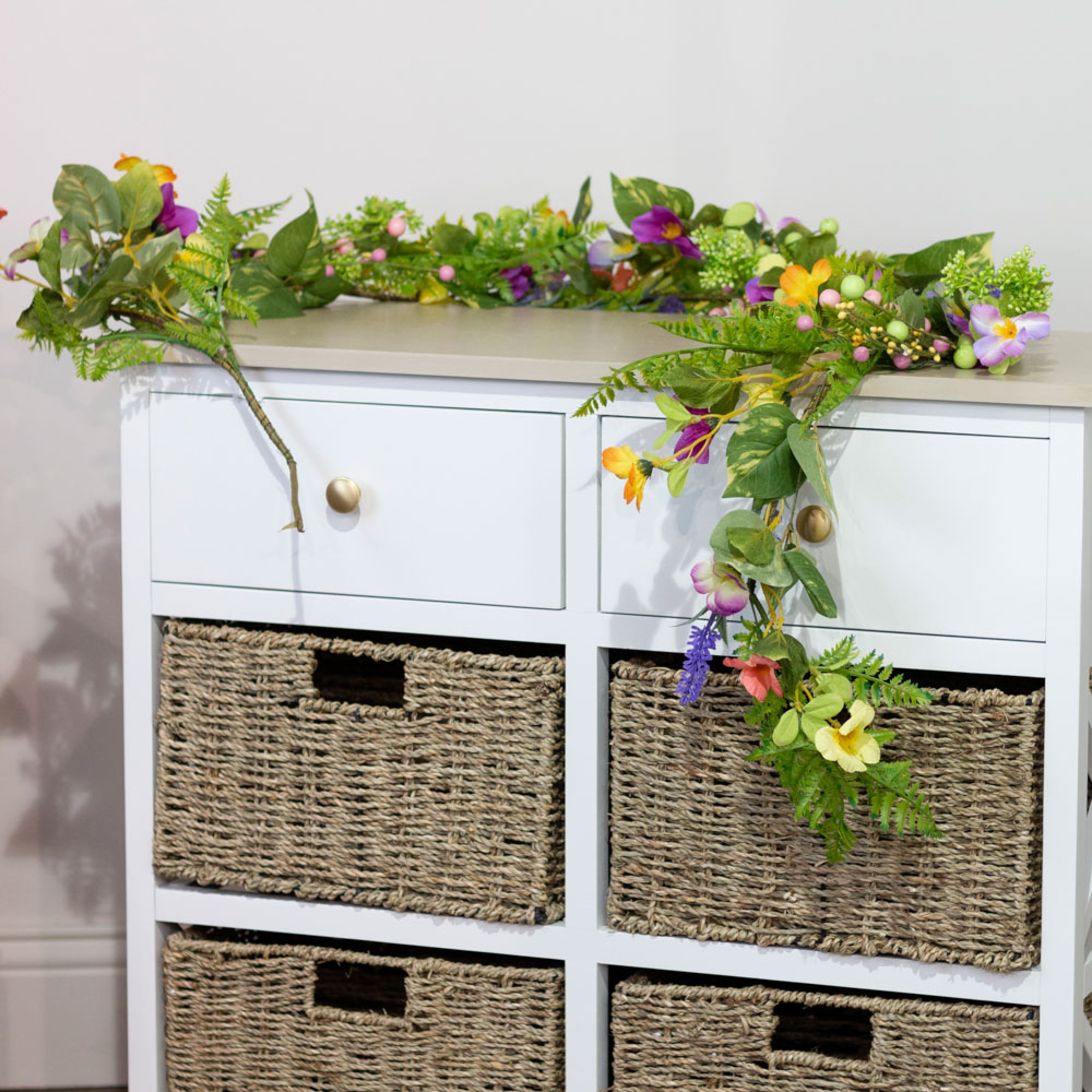 Easter floral garland with eggs 150cm - TL6805 - Image 2