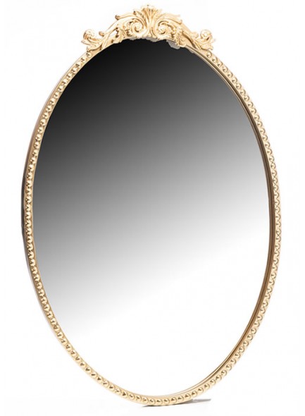 Gold Antique Oval Mirror