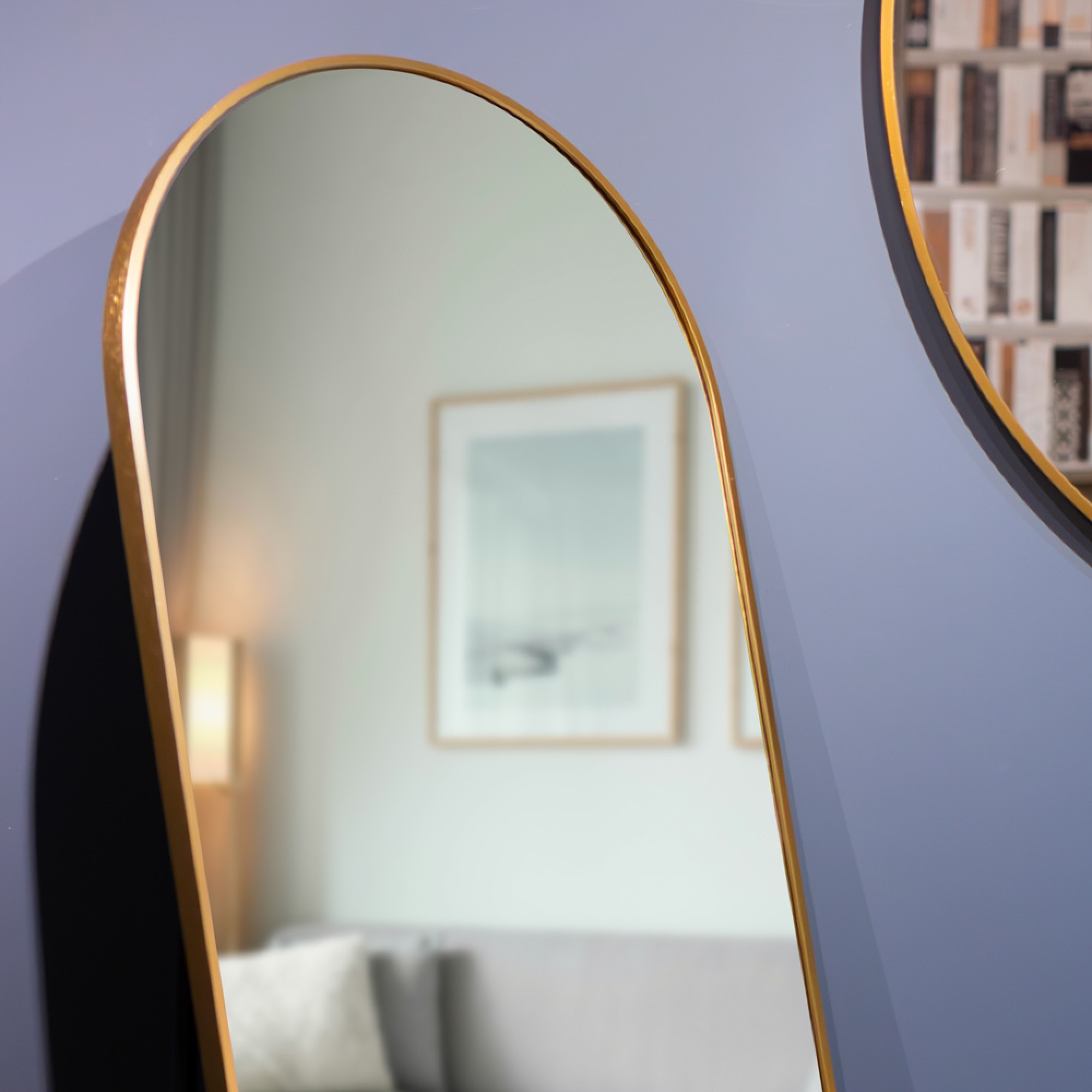 'Modena' Floor Standing Mirror - Gold - 160cm - Image 3