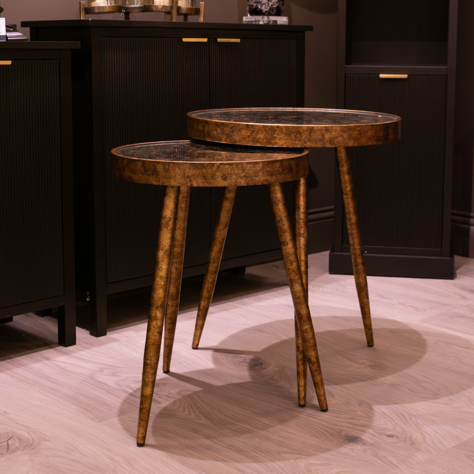 Vela S/2 Side Tables Gold - Image 3