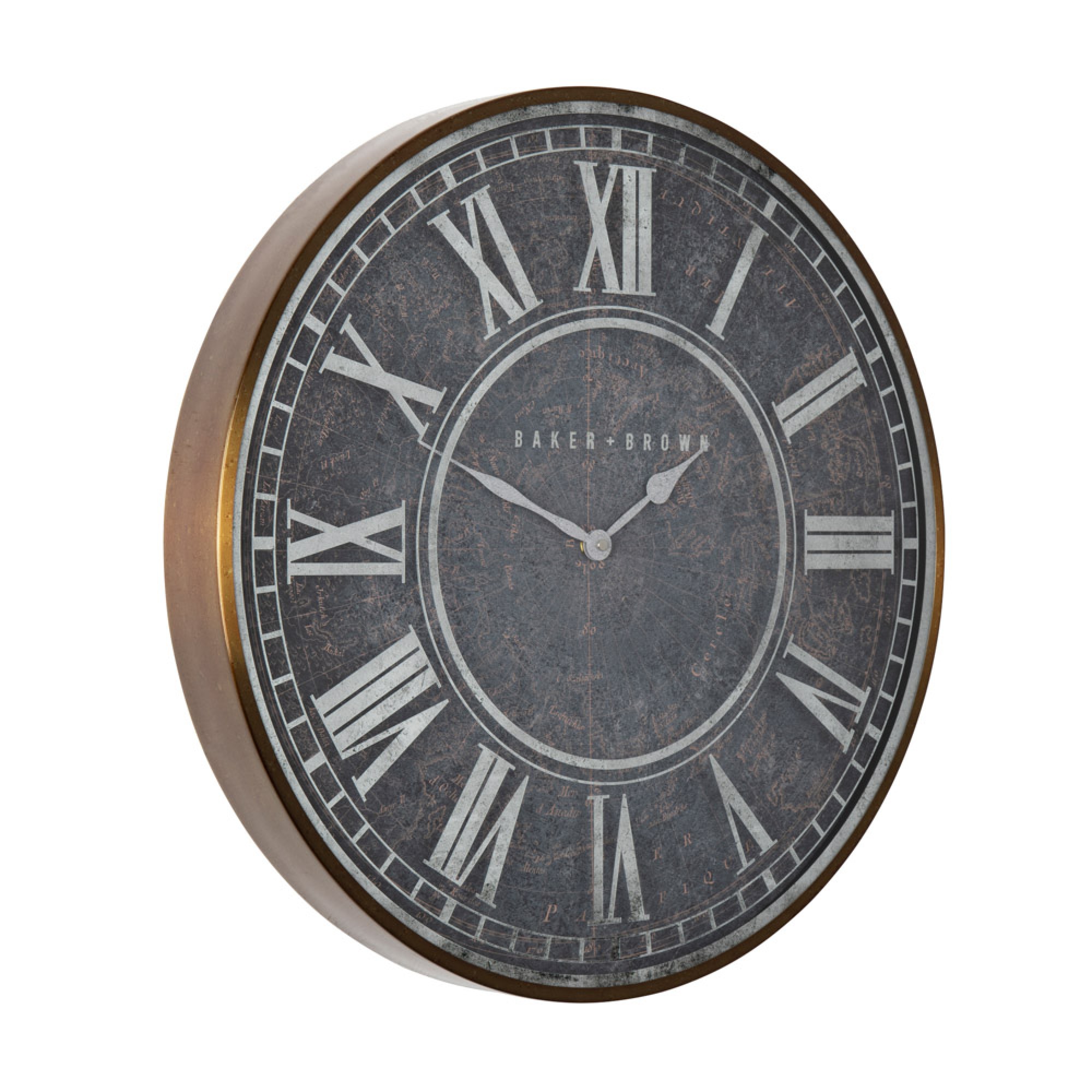 Baker and brown atlas wall clock antica 51cm