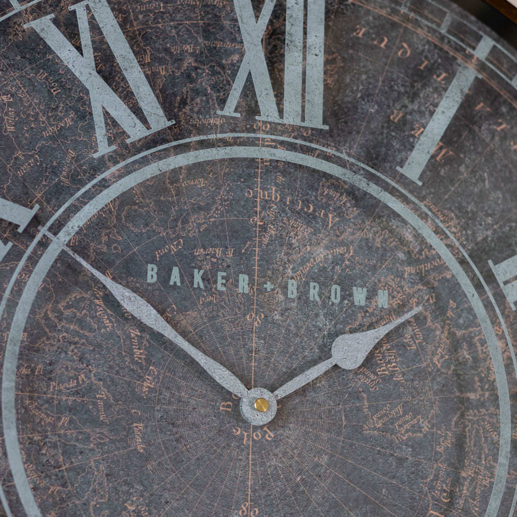 Baker and brown atlas wall clock antica 51cm - Image 4