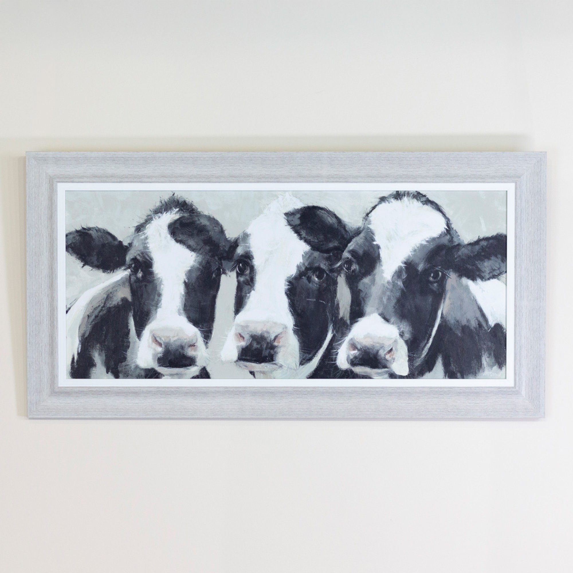 Framed print dairy dolls 95 x 47 cm