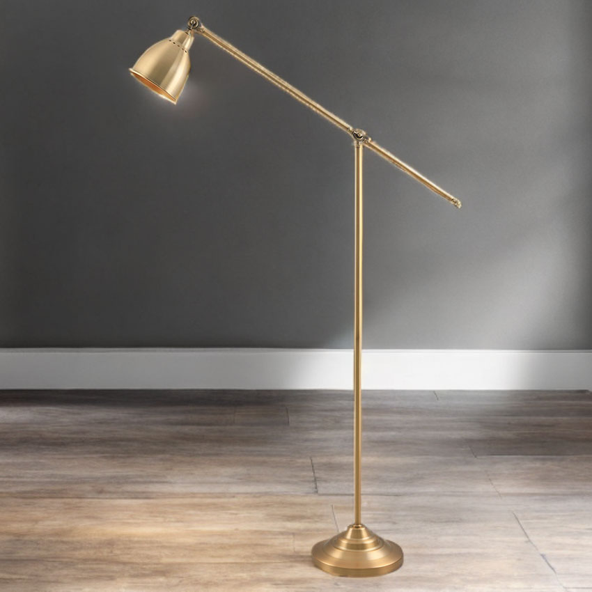 Satin Brass Floor Lamp - Image 2