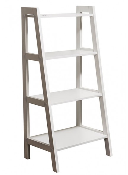 White Ladder Shelf Unit – 4 Tiers