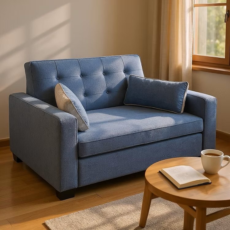 Metro - Light Grey Fabric Sofa Bed