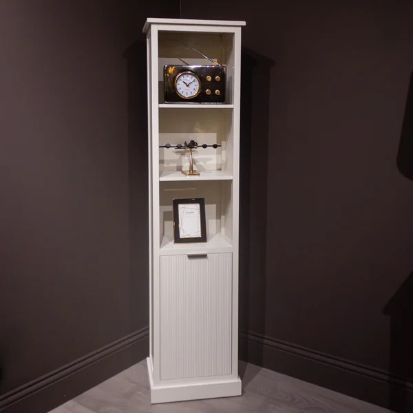 The Harrison shelf unit in white