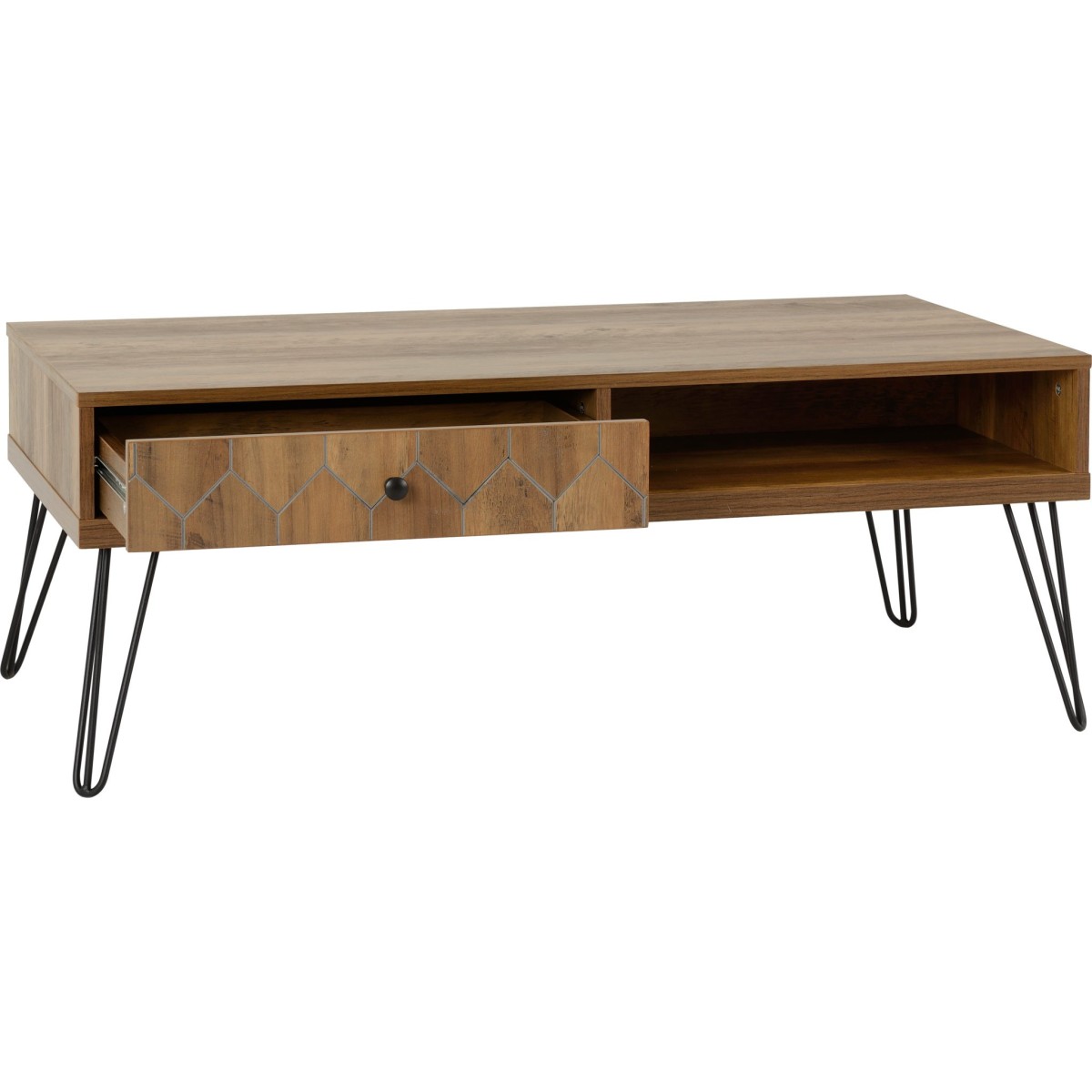 Ottawa 1 Drawer Coffee Table - Medium Oak Effect