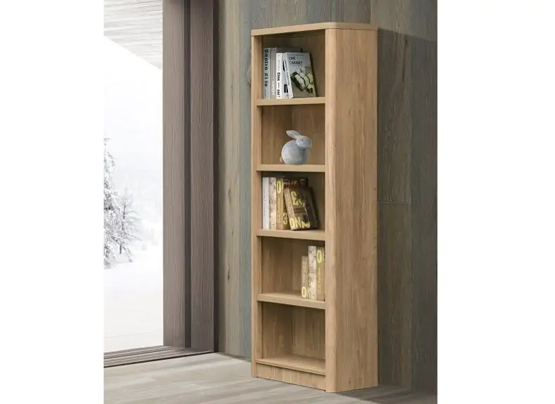 troy oak bookcase