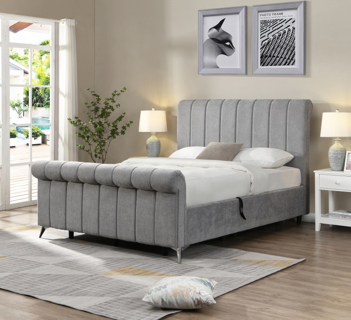 Carlow Beige Bed gas lift bed