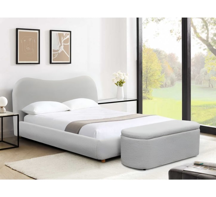 Donegal Bed Frame available in Grey and Cream - Image 4