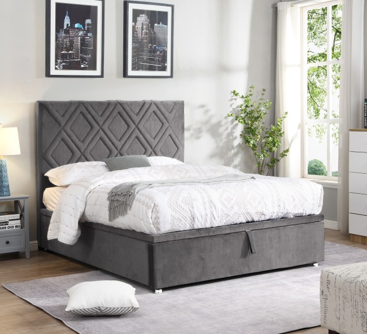 Dublin Grey Gas Lift Bed