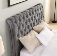 Kilkenny Grey Bed available Grey and Silver - Image 3