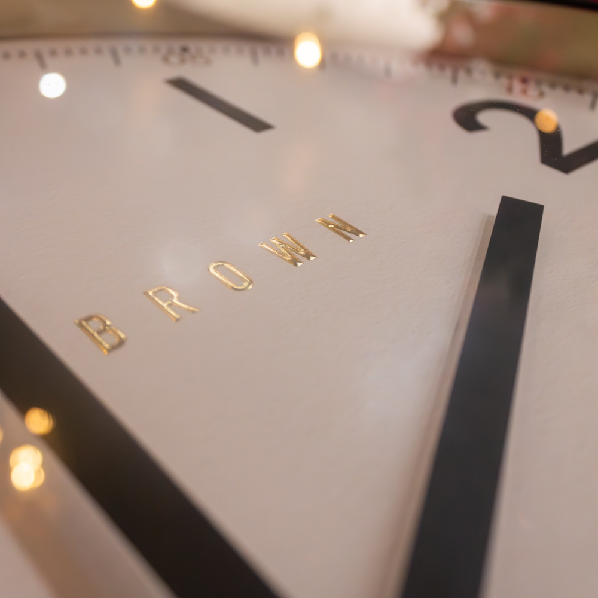 Baker and brown station clock white 50cm - Image 3