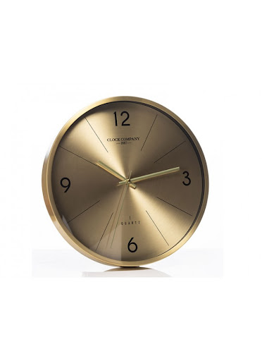 The Clock Company Aluminium Gold Clock AS3