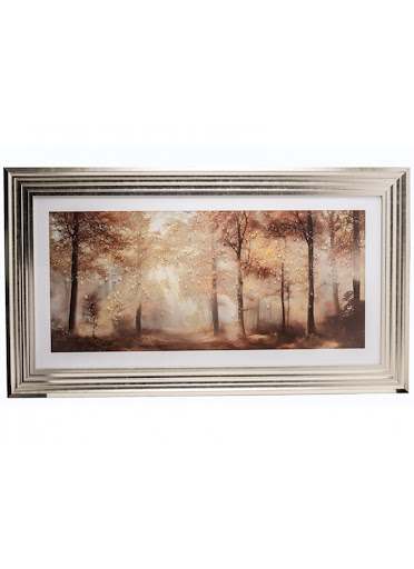 Framed Textured Picture Forest in Sunshine ZH47