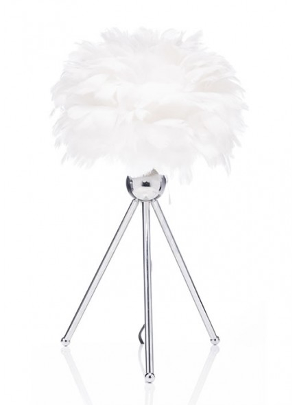 The Grange Collection Feather Table Lamp (White) 30x47cm