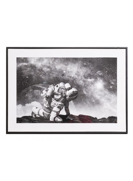 The Stonewall Gallery Textured Glitter Canvas - Spaceman