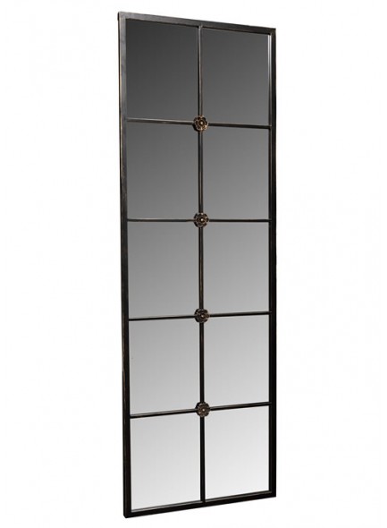 The Grange Collection Vintage Black Mirror 55x165cm