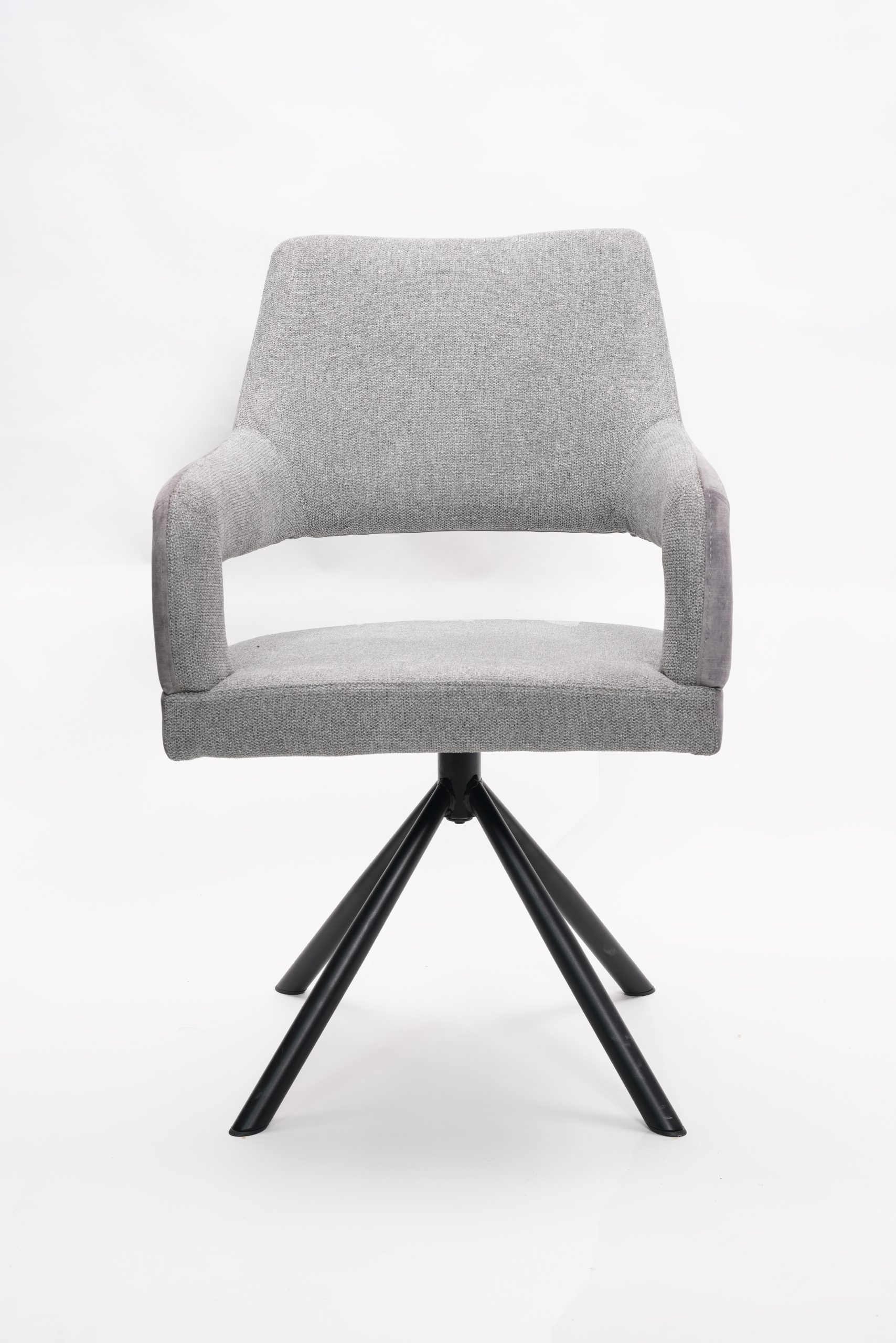 Belle Fabric Swivel Dining Chair - Image 5