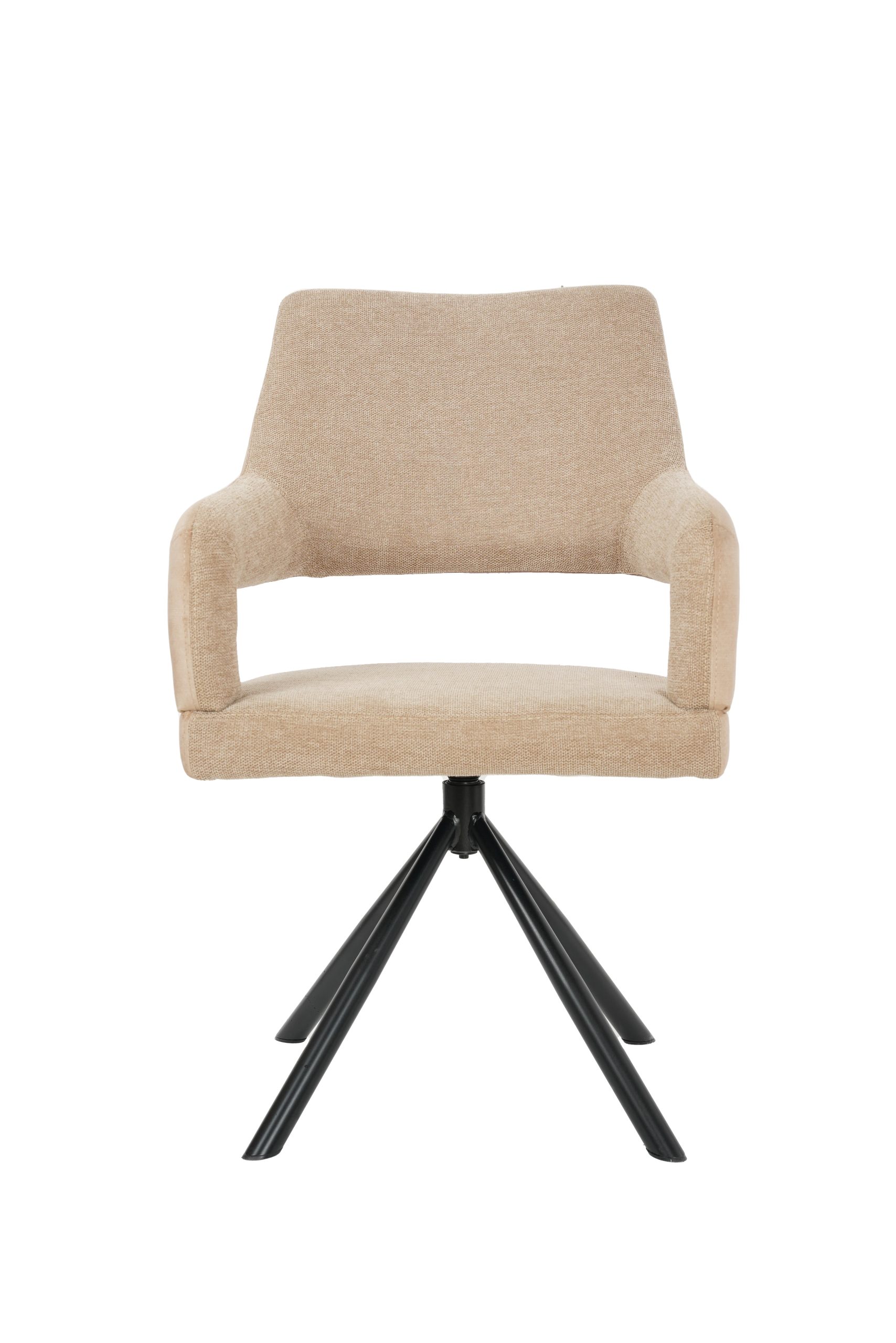Belle Fabric Swivel Dining Chair - Image 7
