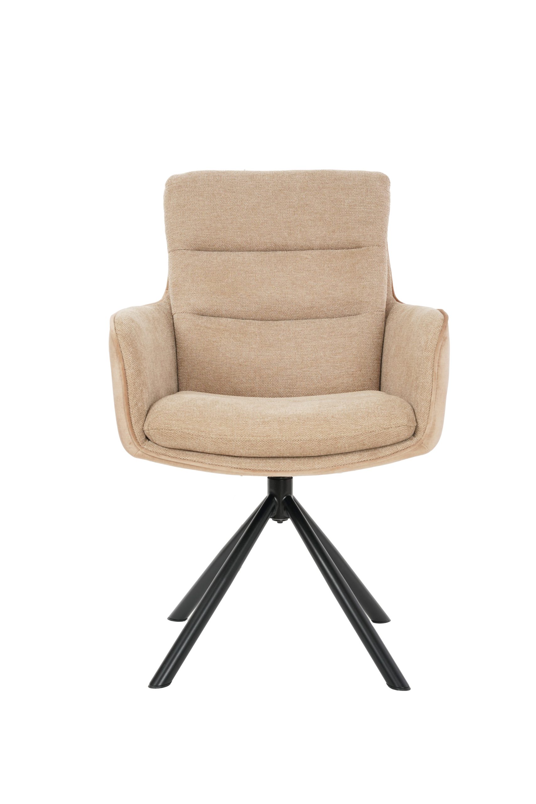 **Carly Fabric Swivel Dining Chair**