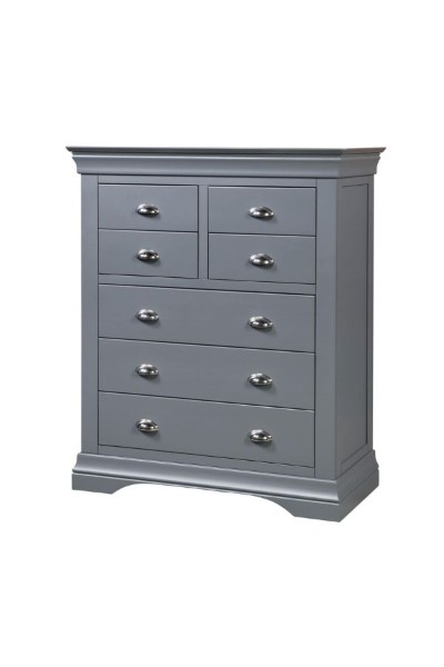 DANIELLA Grey 3+4 Drawer Tall Chest