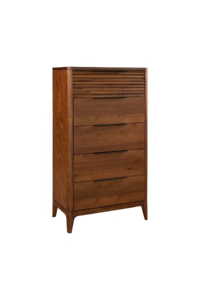 Florence 5 Drawer Tall Chest – Walnut