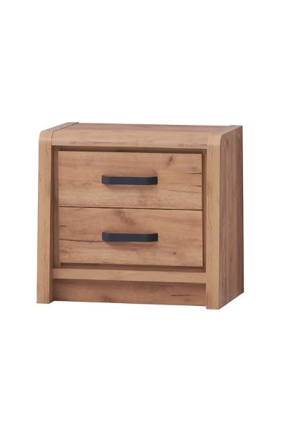 Jack 2 Drawer Bedside Locker – Oak