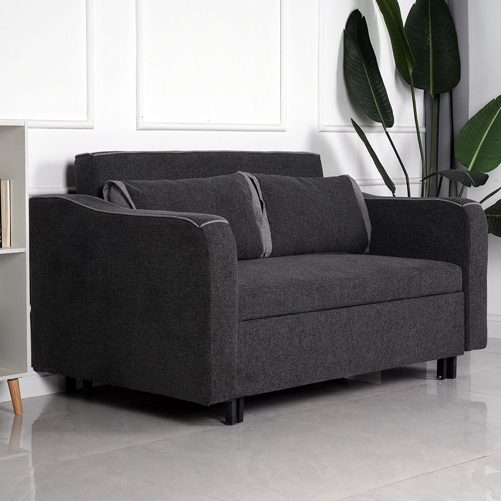Aspen Sofa Bed - Terracotta / Winter Moss / Stone - Image 3