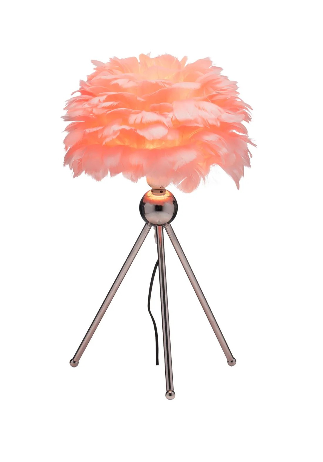 PINK FEATHER LAMP