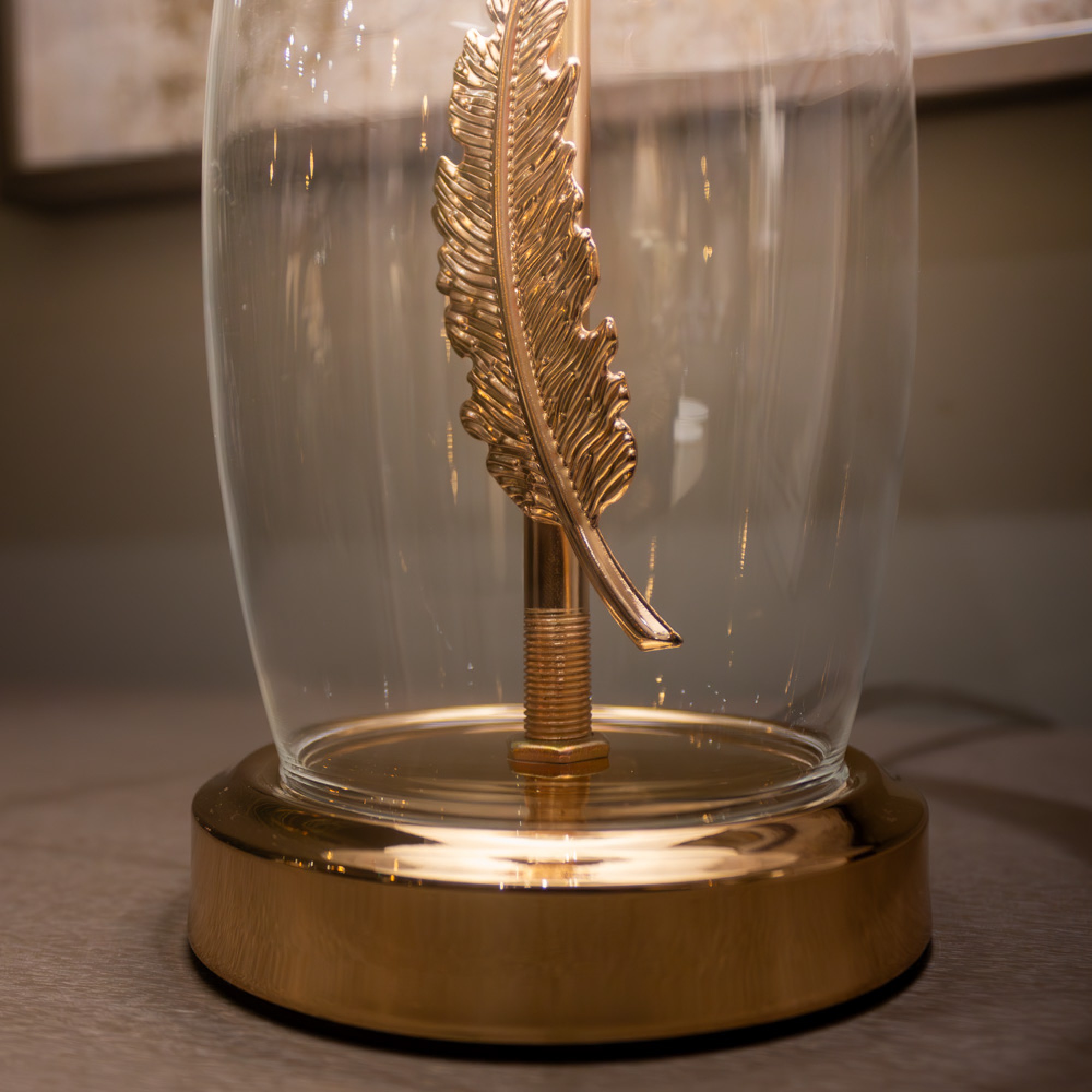 Sora Feather Bedside Lamp 33cm - Image 3