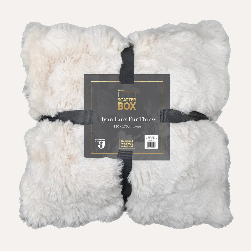 Flynn Faux Fur 130 X 170CM Cream - Image 2