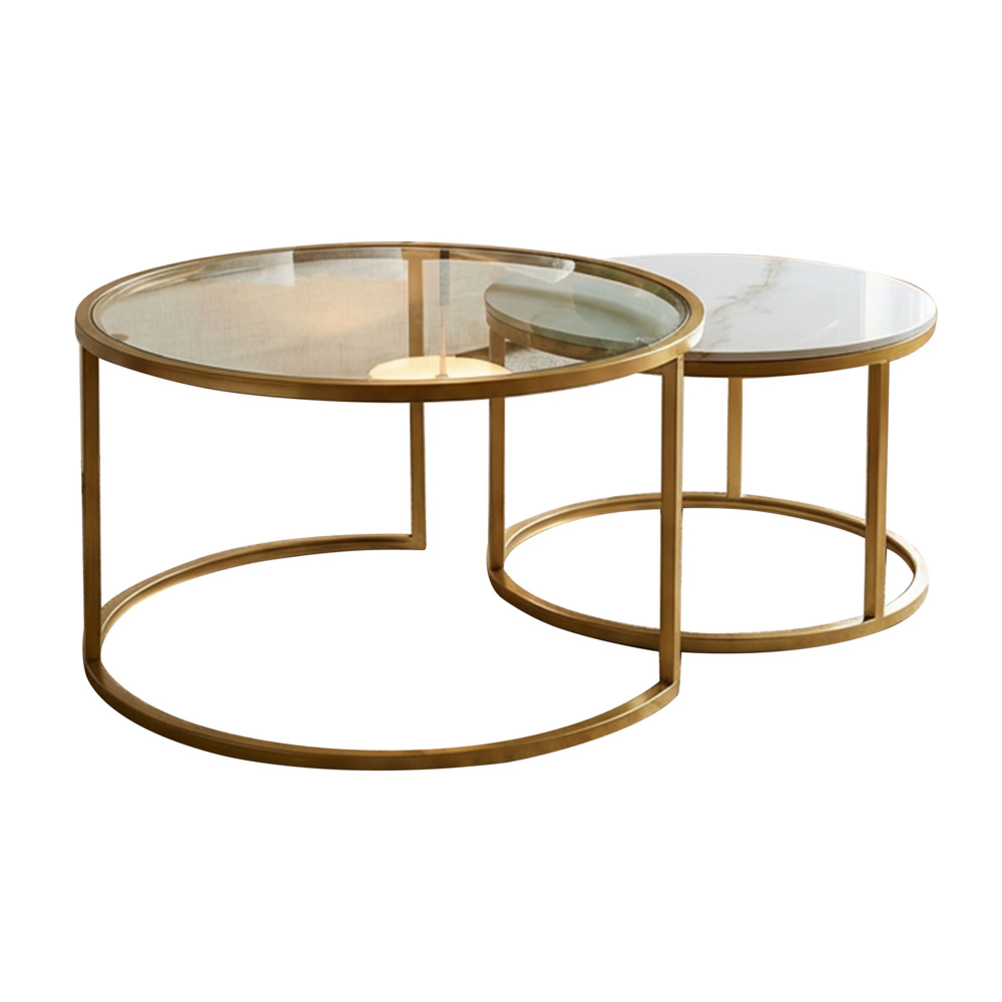 Salzburg marble glass coffee tables
