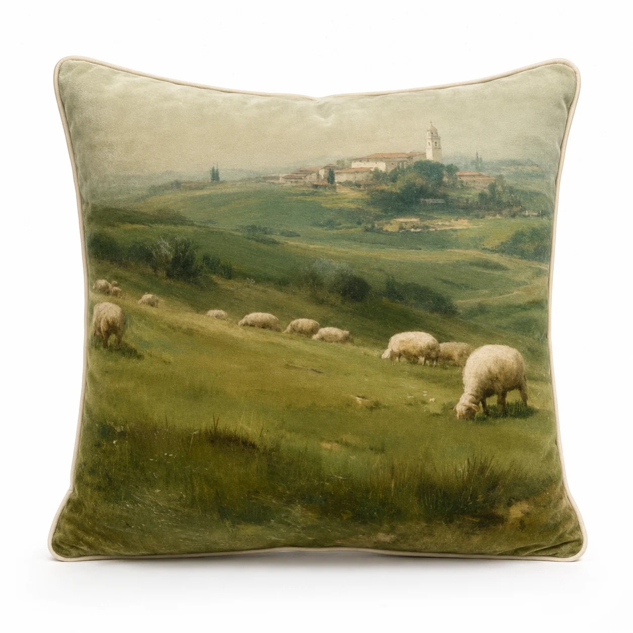 Meadow Sheep Grazing 45 x 45cm Cushion