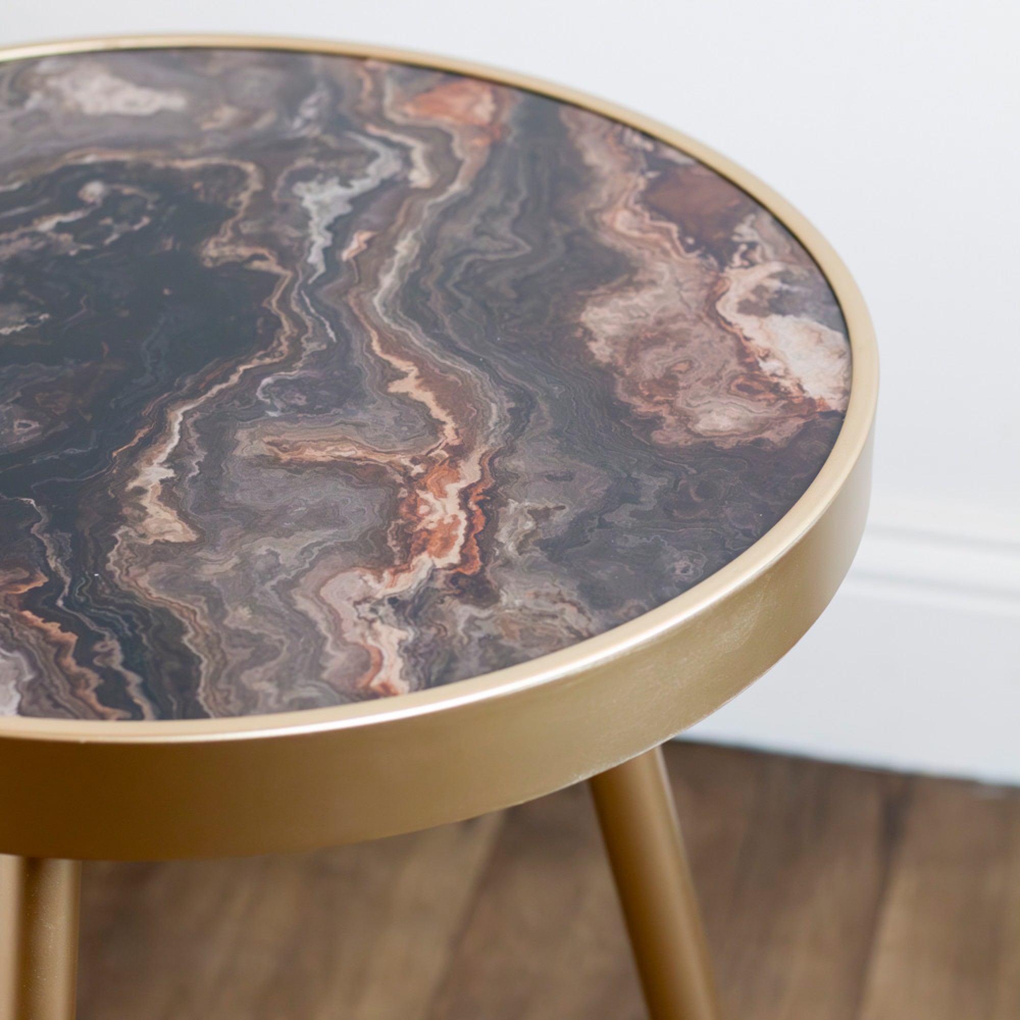 Nyra s/2 side tables gold - Image 5
