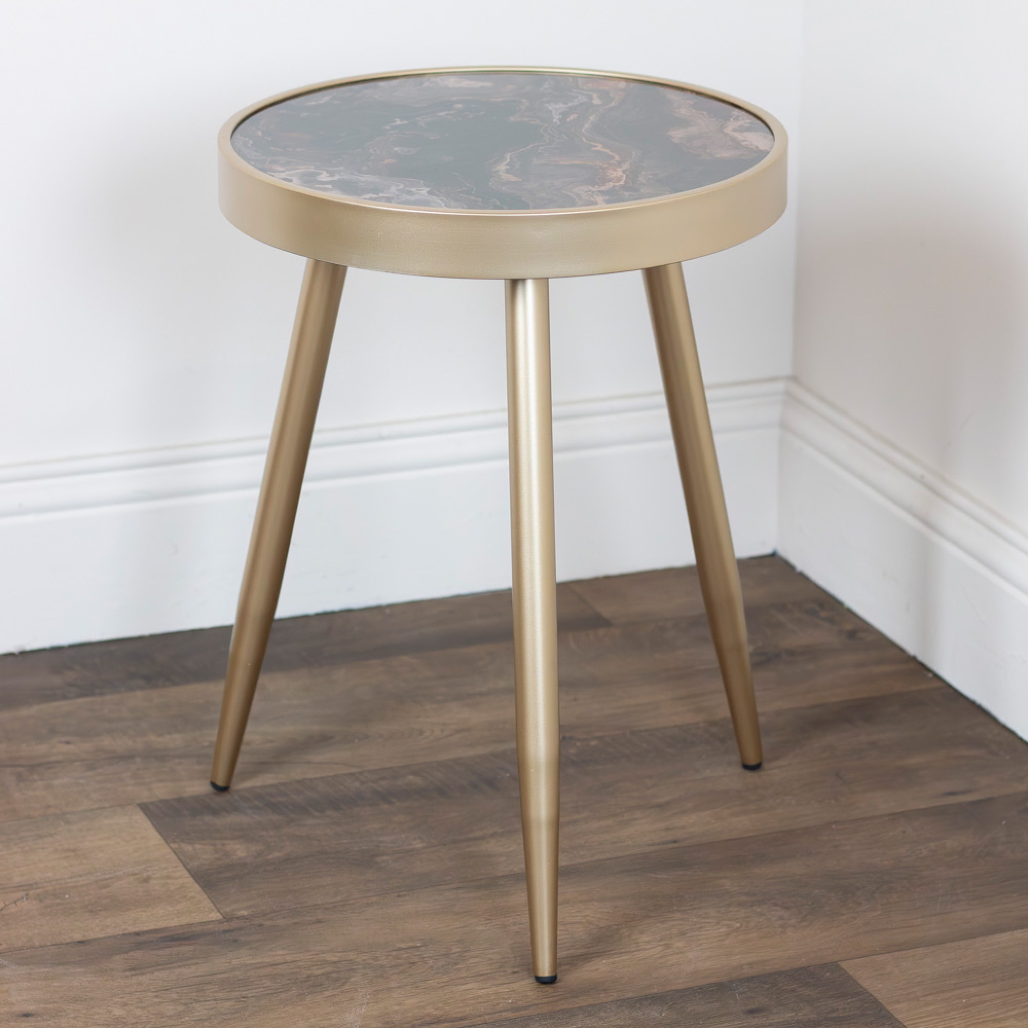 Nyra s/2 side tables gold - Image 6